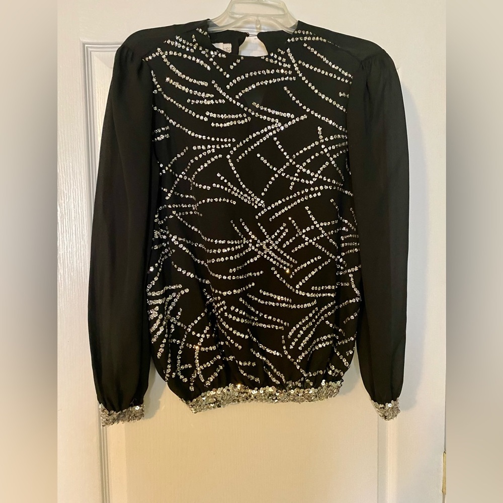 Jamboree Dressy Black Blouse
